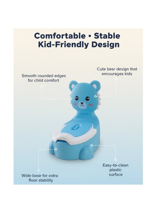 طلال مقعد تدريب الأطفال على استخدام النونية للأطفال الصغار مع غطاء قابل للإغلاق، ظهر مرتفع وواقي من الرذاذ. مقعد مرحاض للأطفال الصغار (متعدد الألوان). - Image 5